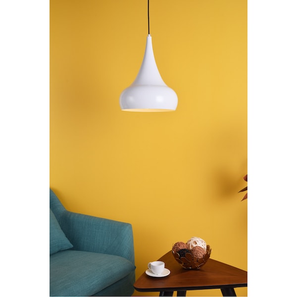 Circa One Light White Pendant